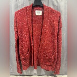 Abercrombie & Fitch Women's Maroon Cardigan